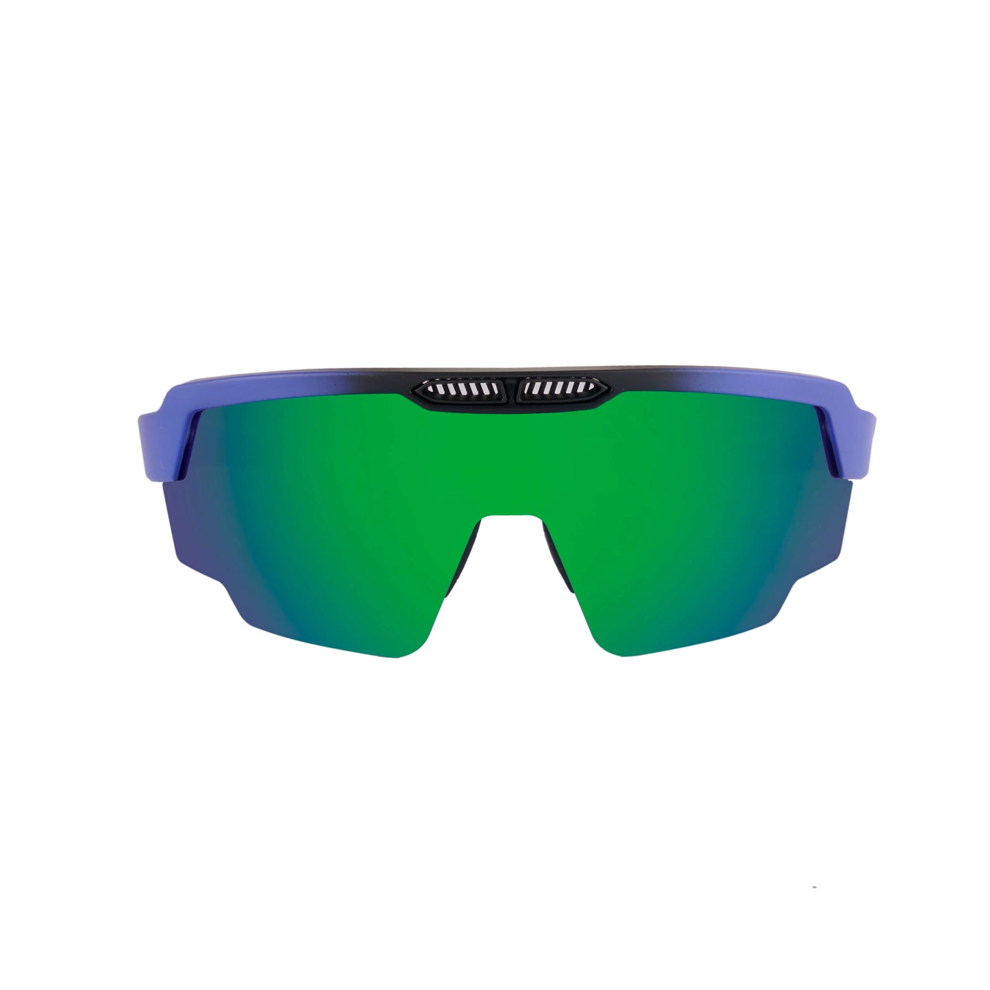 Raptor Matte Blue Frame Green Revo Lens Sports Sunglasses for Cricket I Cycling I Marathon