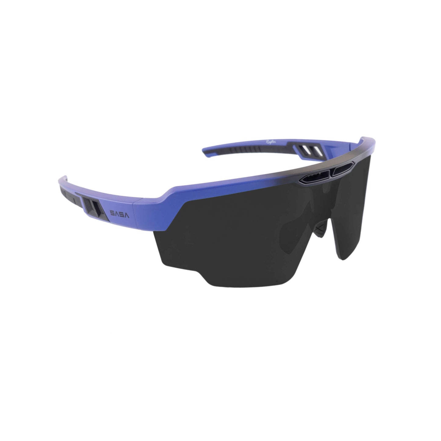 Raptor Matte Blue Frame Black Smoke Lens Sports Sunglasses for Cricket I Cycling I Marathon