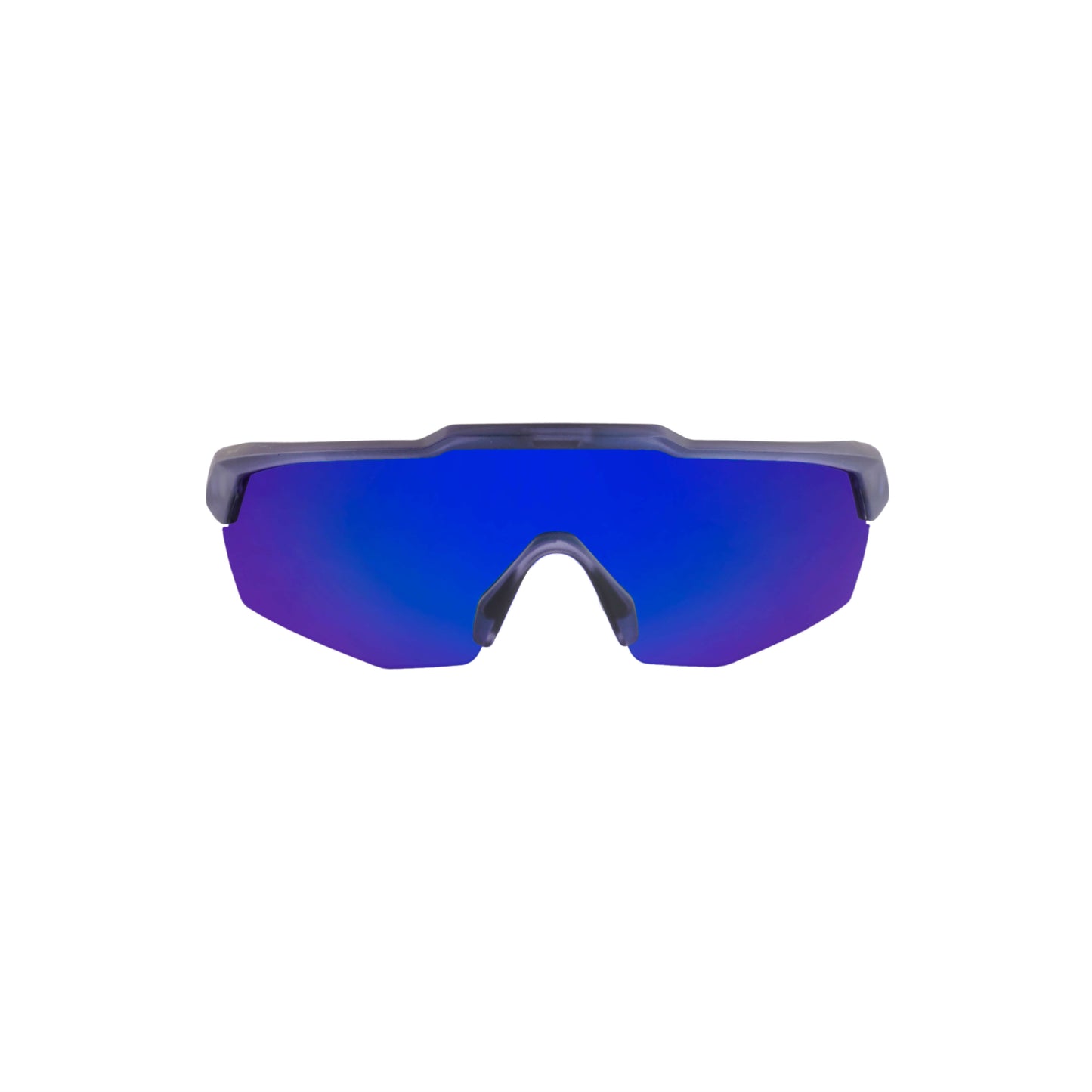 Rebound Translucent Blue Frame Blue Revo Lens Sports Sunglasses