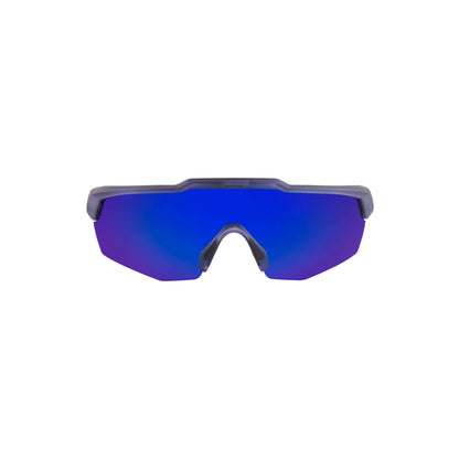 Rebound Translucent Blue Frame Blue Revo Lens Sports Sunglasses