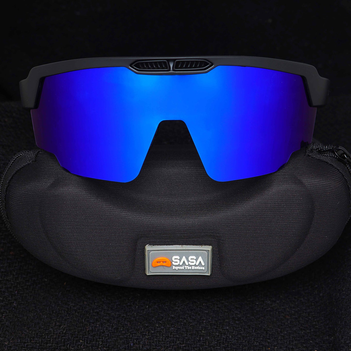 Prasad Pawar Mumbai Ranji Team X SASA Raptor Translusent Green Frame Blue Lens Sports Sunglasses