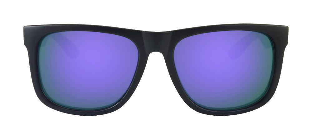Wayfarer Sunglasses for Men | Black Frame Purple Lens