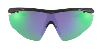 SASA Hawkeye Matte Black Frame Purple Revo Lens Sports Sunglasses