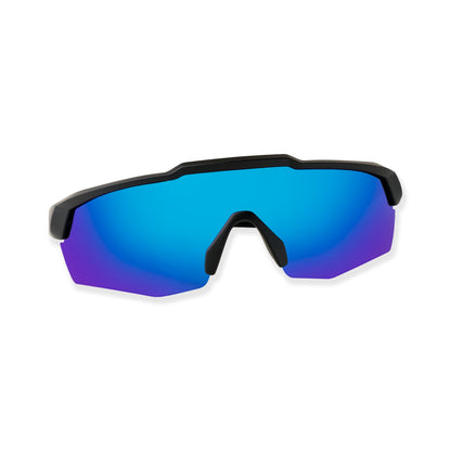 Rebound Frame Matte Black Frame Ice Blue Revo Lens Sports Sunglasses