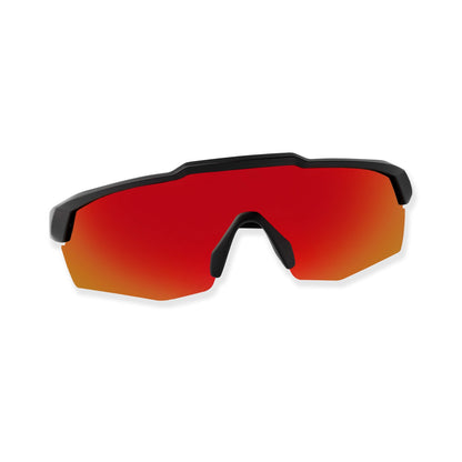 Rebound Matte Black Frame Red Revo Lens Sports Sunglasses
