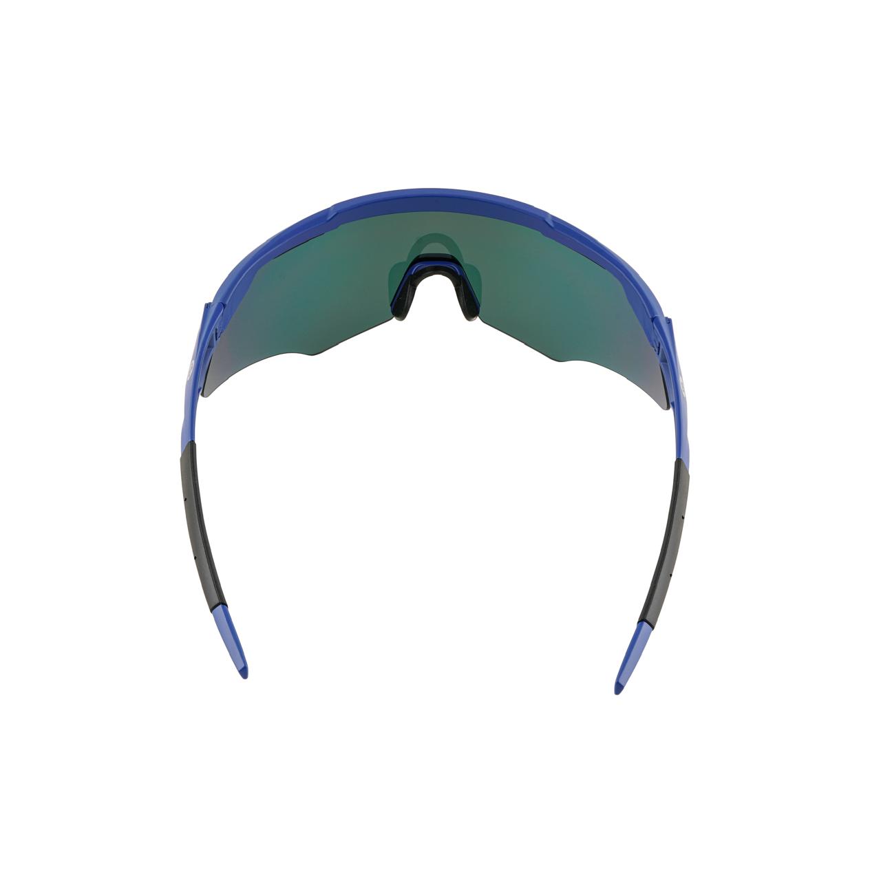 M-Series Navy Blue Frame with Red Revo Lens Sports Sunglasses for Cricket I Cycling I Marathon