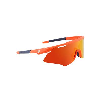 M-Series Matte Orange Frame with Red Revo Lens Sports Sunglasses for Cricket I Cycling I Marathon