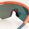 M-Series Matte Orange Frame with Red Revo Lens Sports Sunglasses for Cricket I Cycling I Marathon