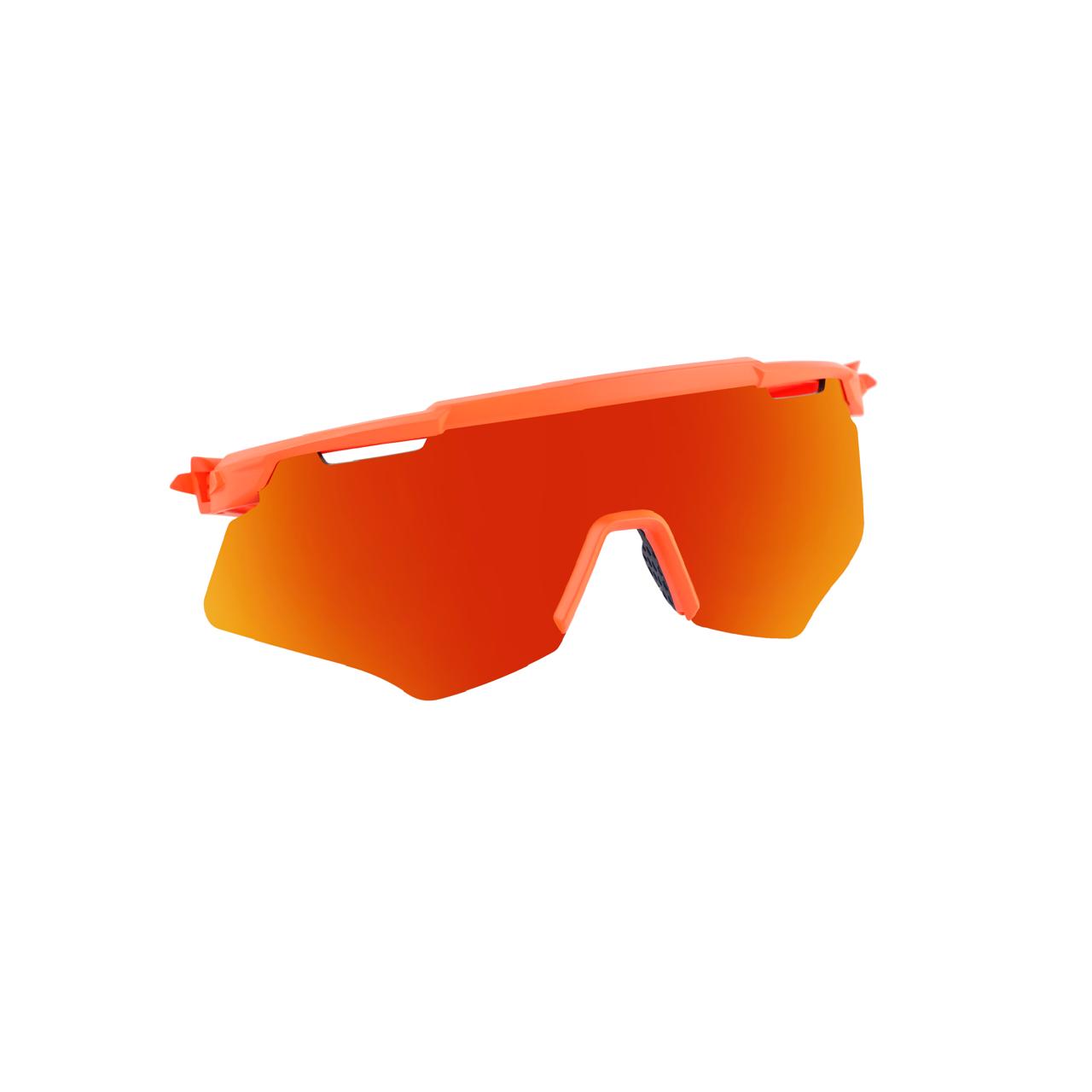 M-Series Matte Orange Frame with Red Revo Lens Sports Sunglasses for Cricket I Cycling I Marathon