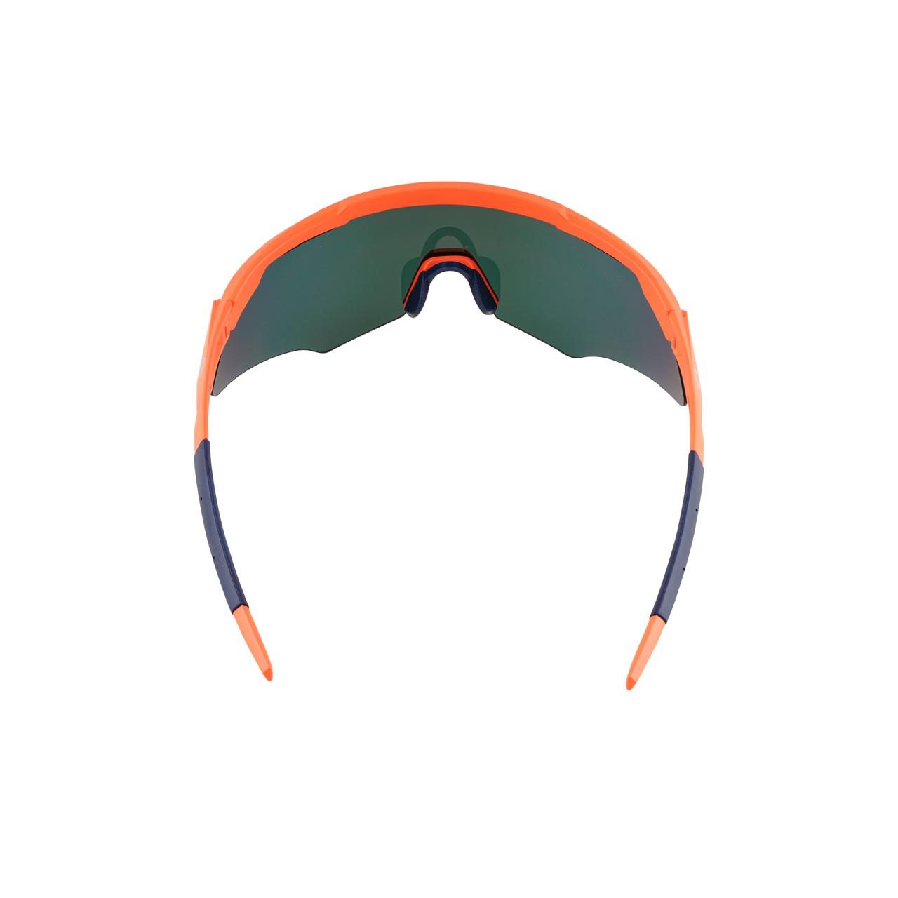 M-Series Matte Orange Frame with Red Revo Lens Sports Sunglasses for Cricket I Cycling I Marathon