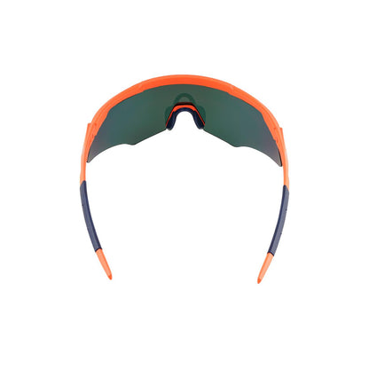 M-Series Matte Orange Frame with Red Revo Lens Sports Sunglasses for Cricket I Cycling I Marathon