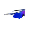 M-Series Matte Navy Blue Frame with Blue Revo Lens Sports Sunglasses for Cricket I Cycling I Marathon