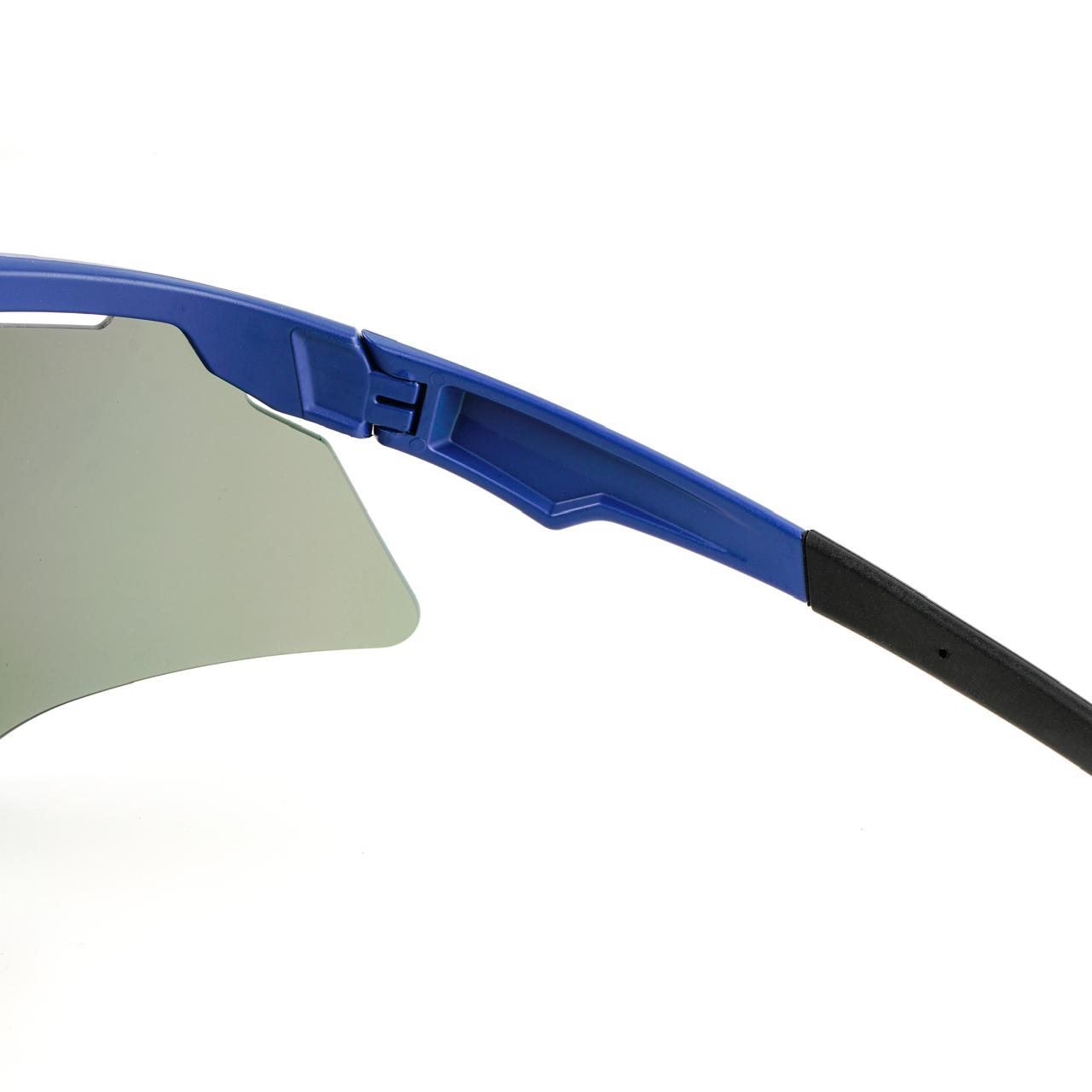 M-Series Matte Navy Blue Frame with Blue Revo Lens Sports Sunglasses for Cricket I Cycling I Marathon