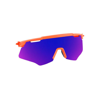 M-Series Matte Orange Frame with Blue Revo Lens Sports Sunglasses for Cricket I Cycling I Marathon