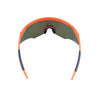 M-Series Matte Orange Frame with Blue Revo Lens Sports Sunglasses for Cricket I Cycling I Marathon