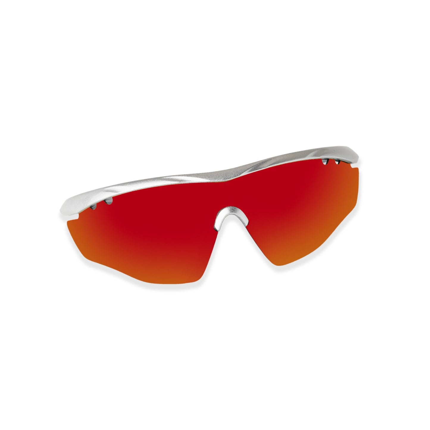 Siddhesh Lad Mumbai Indians IPL Player X SASA Hawkeye Matte Frame Silver Red Revo Lens Sports Sunglasses