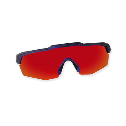 Rebound Translucent Blue Frame Red Revo Lens Sports Sunglasses