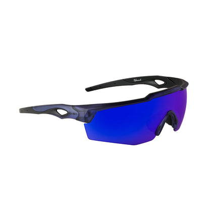 Rebound Translucent Blue Frame Blue Revo Lens Sports Sunglasses