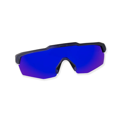 Rebound Translucent Blue Frame Blue Revo Lens Sports Sunglasses