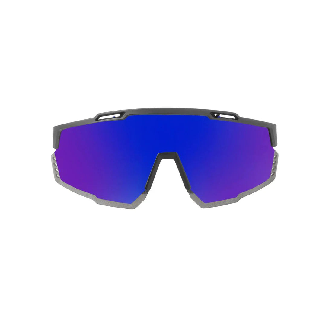 Parthiv Patel X Matte Black Frame Blue Revo Lens Sports Sunglasses
