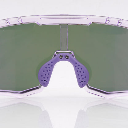 SASA Z Series Prismatic Purple Frame with Purple Revo Lens Sports Sunglasses