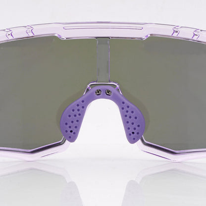 SASA Z Series Prismatic Purple Frame Red Revo Lens Sports Sunglasses