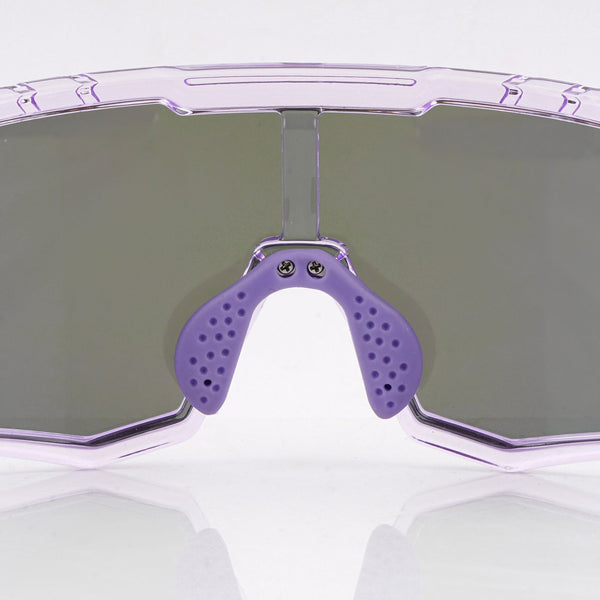 SASA Z Series Prismatic Purple Frame Red Revo Lens Sports Sunglasses