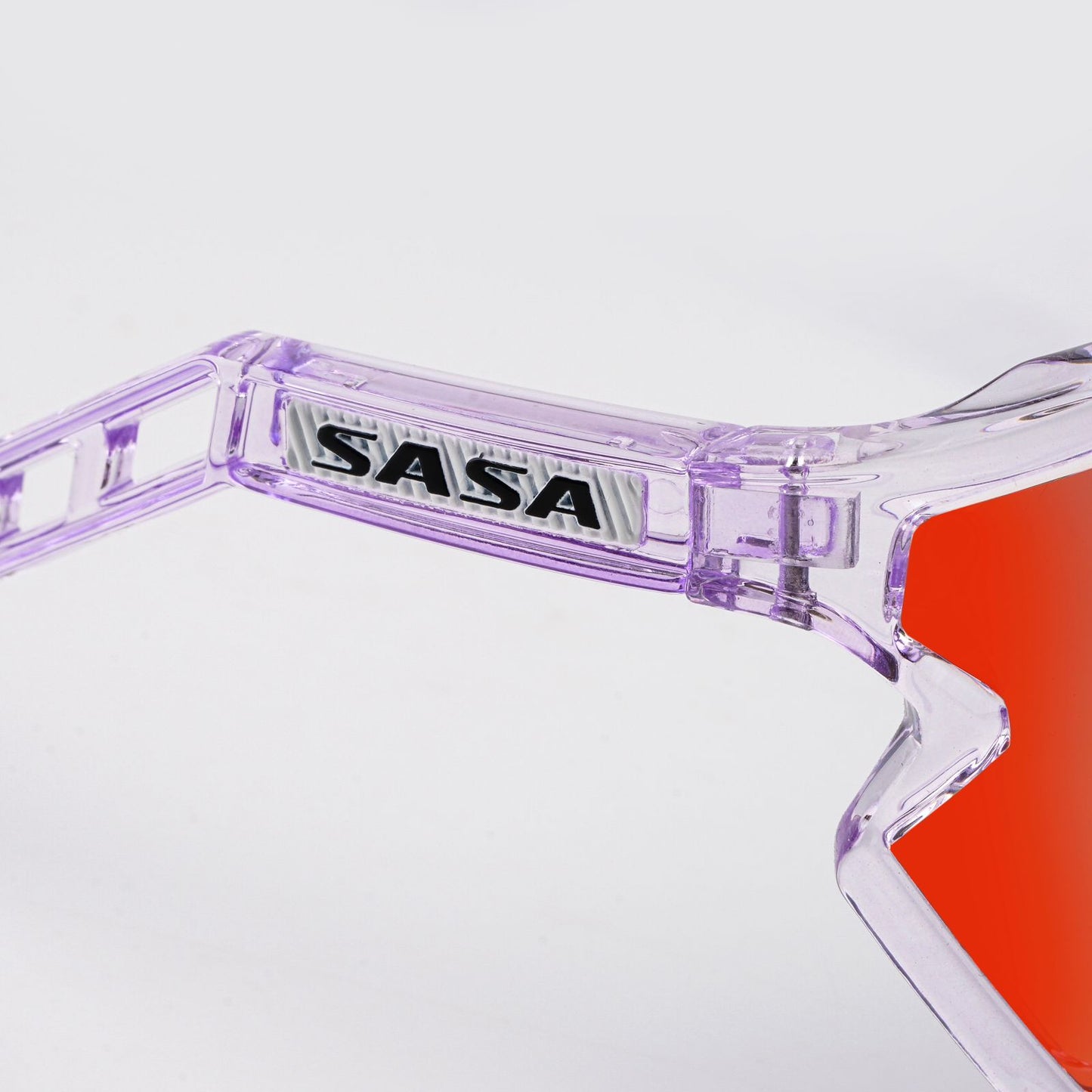 SASA Z Series Prismatic Purple Frame Red Revo Lens Sports Sunglasses