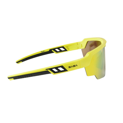 Raptor Neon Yellow Frame Yellow Revo Lens Sports Sunglasses for Cricket I Cycling I Marathon