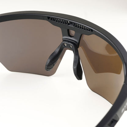 Raptor Matte Black Frame Green Revo Lens Sports Sunglasses for Cricket I Cycling I Marathon