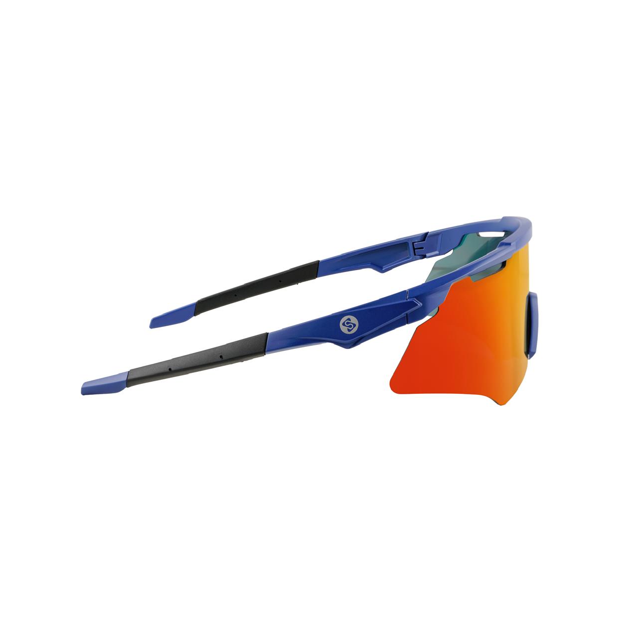 SASA M-Series Matte Navy Blue Frame with Red Revo Lens Sports Sunglasses