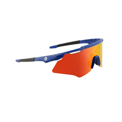 SASA M-Series Matte Navy Blue Frame with Red Revo Lens Sports Sunglasses