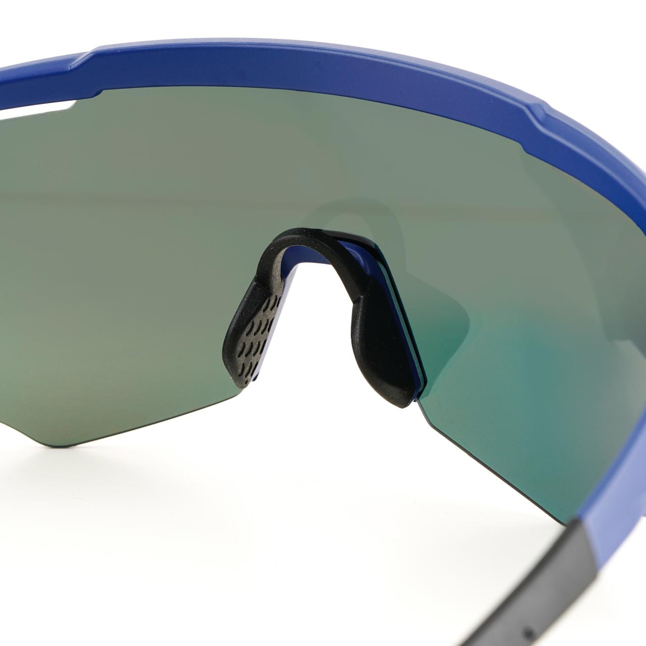 SASA M-Series Matte Navy Blue Frame with Red Revo Lens Sports Sunglasses