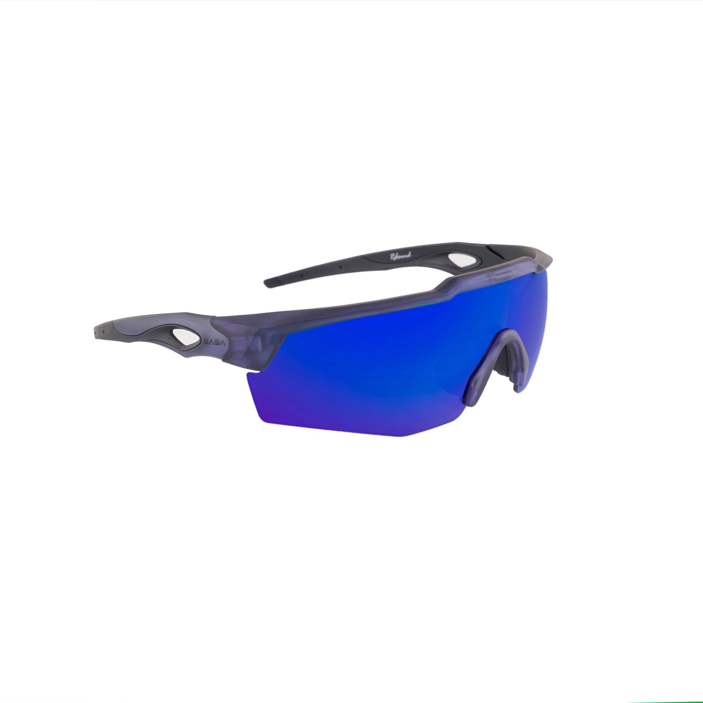 Rebound Translucent Blue Frame Blue Revo Lens Sports Sunglasses