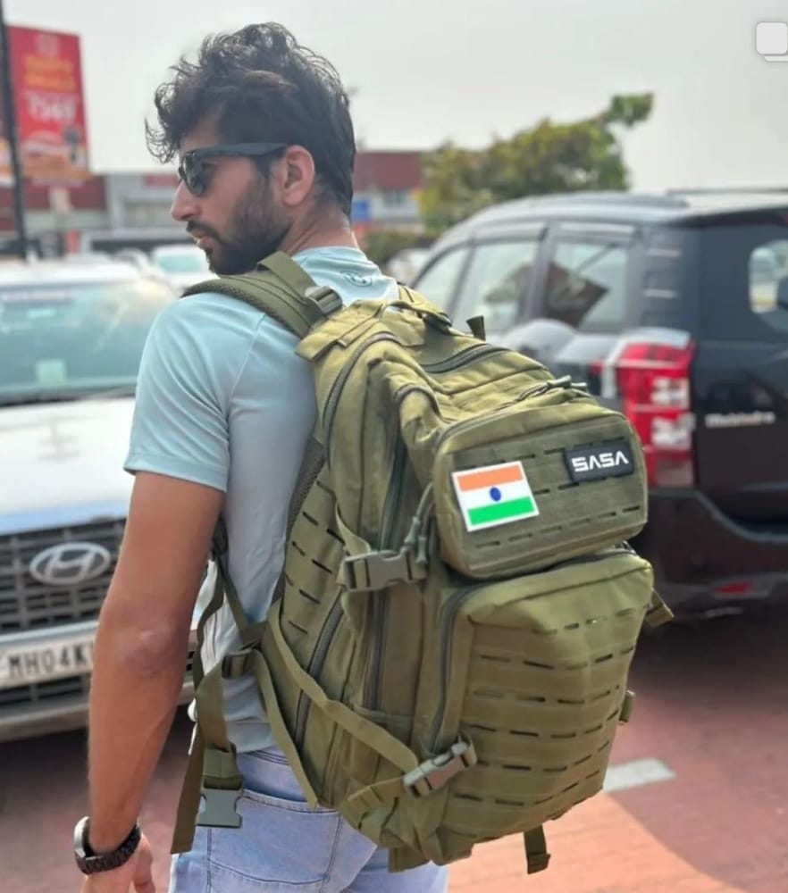 45Ltrs Tactical Backpack | Olive Green Color