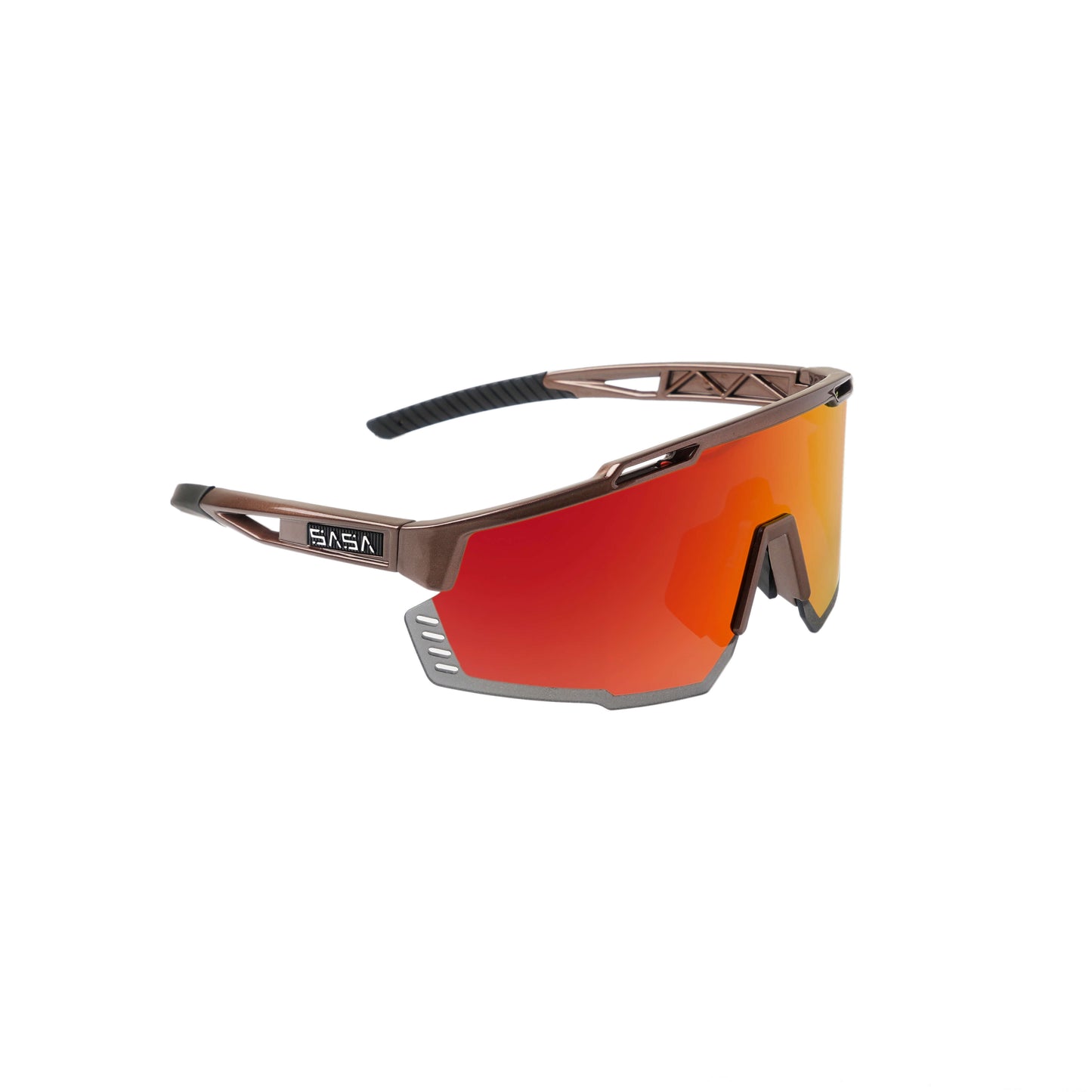 SASA Mercury Copper Frame Red Revo Lens Sports Sunglasses