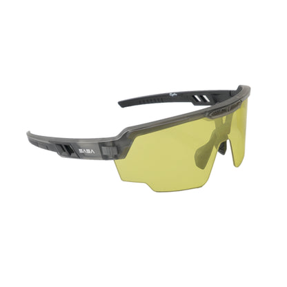 Raptor Translucent Grey Frame Night Vision Lens Sports Sunglasses for Cricket I Cycling I Marathon