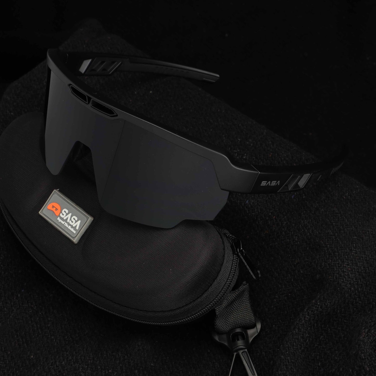 Bunty Patel X Matte Black Frame Black Lens Raptor Sunglasses