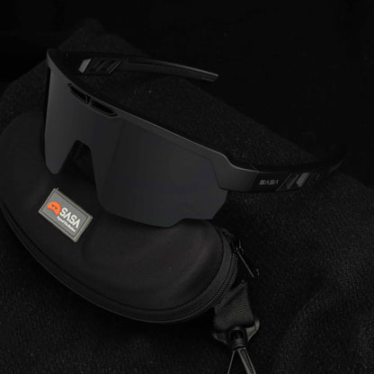Bunty Patel X Matte Black Frame Black Lens Raptor Sunglasses