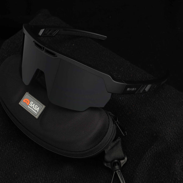 Bunty Patel X Matte Black Frame Black Lens Raptor Sunglasses